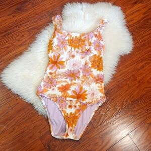 Kona Sol Boho Floral One piece Bathingsuit